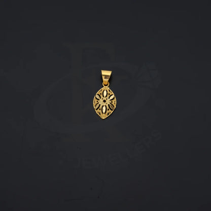 Gold Eye Shaped Pendant 21Kt - Fkjpnd21Km8217 Pendants