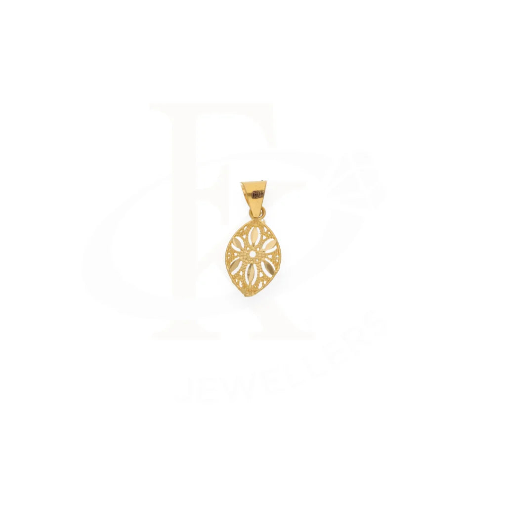 Gold Eye Shaped Pendant 21Kt - Fkjpnd21Km8217 Pendants