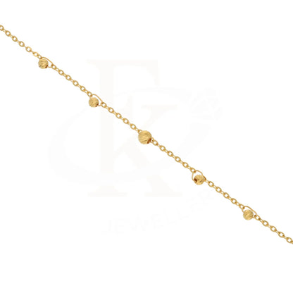 Gold Faceted Bead Bracelet 21Kt - Fkjbrl21Km8630 Bracelets