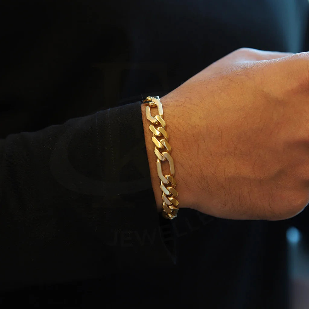 Gold Figaro Bracelet 21Kt - Fkjbrl21K8317 Bracelets