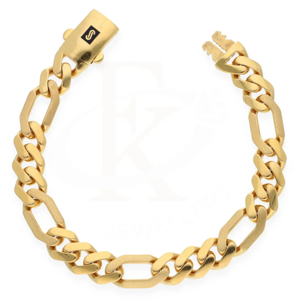 Gold Figaro Bracelet 21Kt - Fkjbrl21K8317 Bracelets