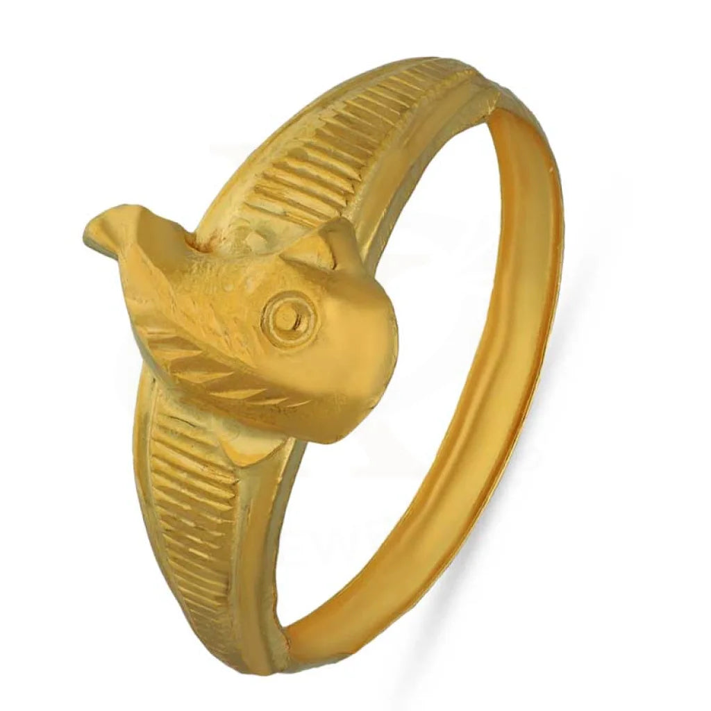 Gold Fish Shaped Ring 18Kt - Fkjrn18K3454 Rings