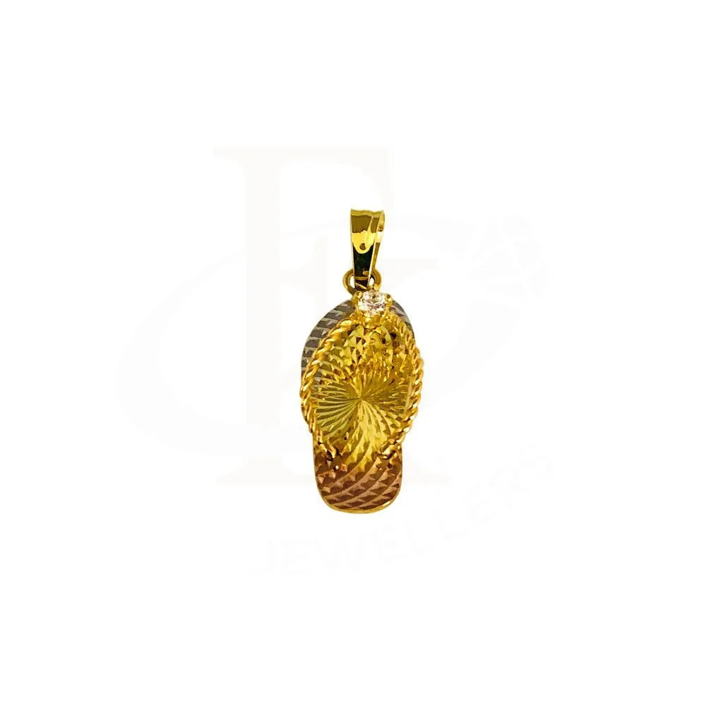 Gold Flip-Flop Pendant 18Kt - Fkjpnd1822 Pendants