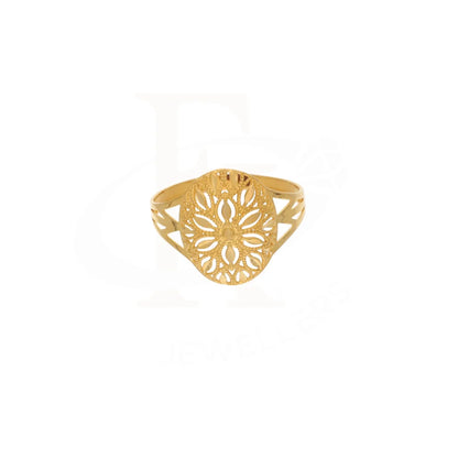 Gold Flora Design Ring 21Kt - Fkjrn21Km8545 Rings