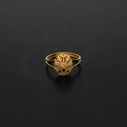 Gold Floral Design Ring 21Kt - Fkjrn21Km8550 Rings