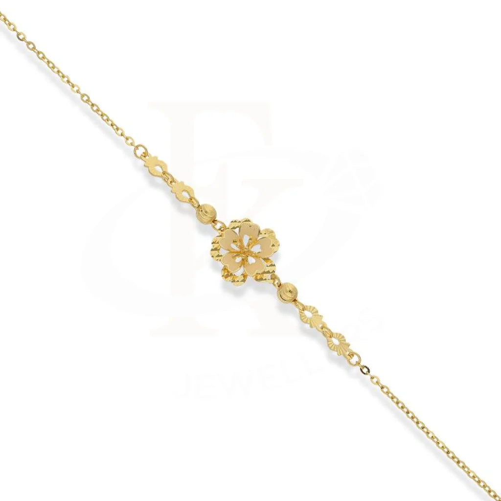 Gold Flower Bracelet 21Kt - Fkjbrl21K2362 Bracelets