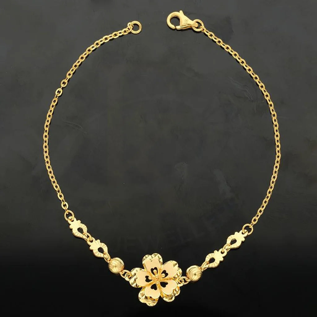 Gold Flower Bracelet 21Kt - Fkjbrl21K2362 Bracelets