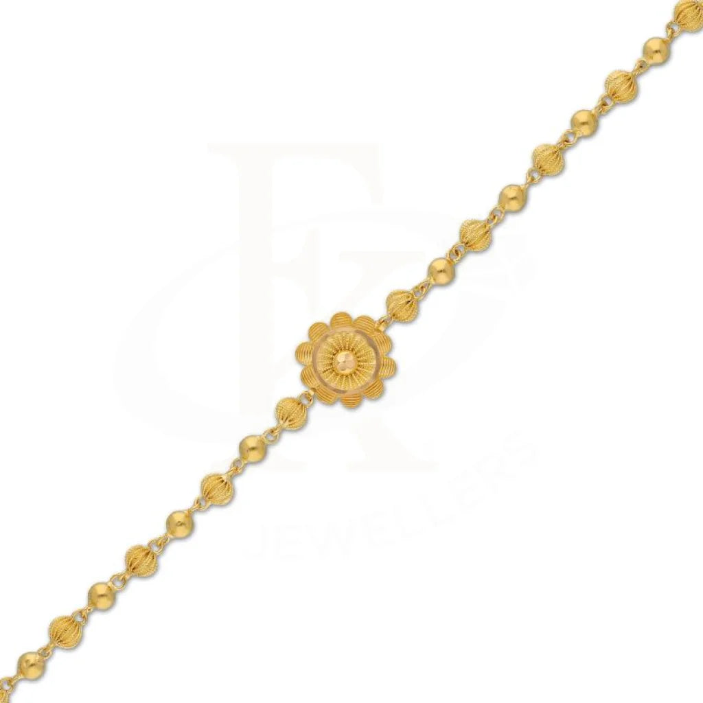 Gold Flower Bracelet 22Kt - Fkjbrl22K2919 Bracelets