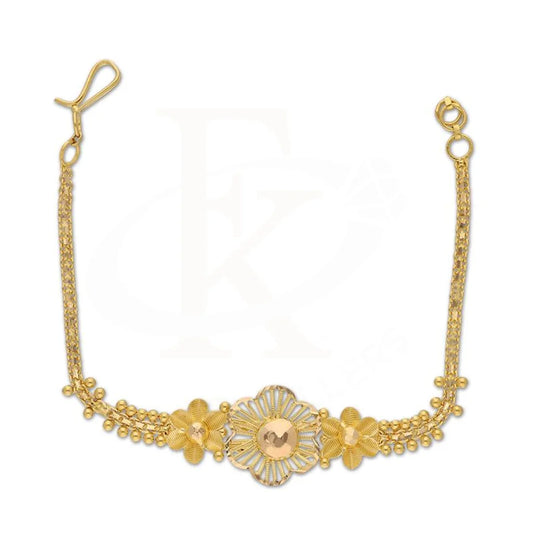 Gold Flower Bracelet 22Kt - Fkjbrl22K2924 Bracelets