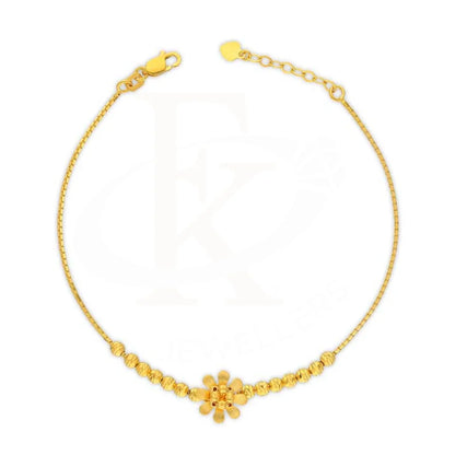 Gold Flower Bracelet 22Kt - Fkjbrl22K2997 Bracelets