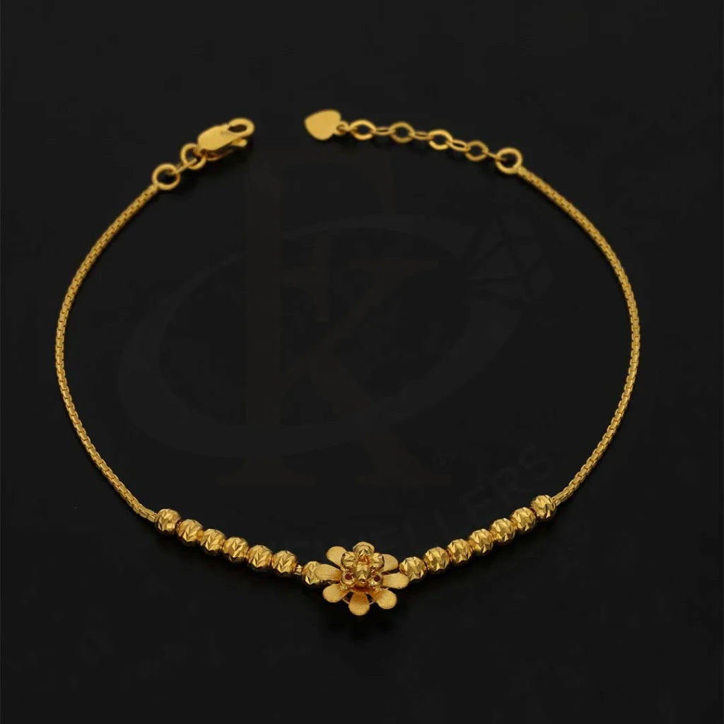 Gold Flower Bracelet 22Kt - Fkjbrl22K2997 Bracelets