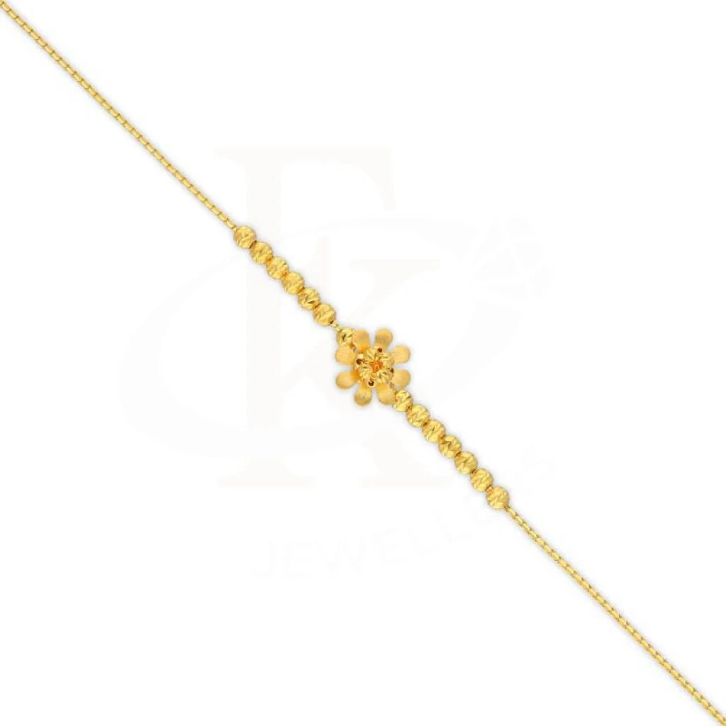 Gold Flower Bracelet 22Kt - Fkjbrl22K2997 Bracelets