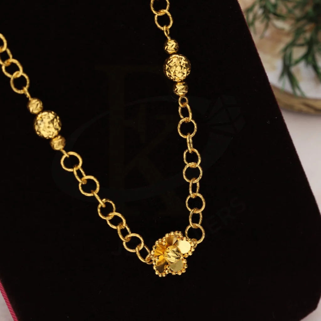 Gold Flower Bracelet 22Kt - Fkjbrl22K2998 Bracelets