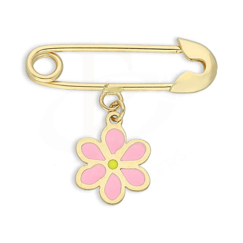 Gold Flower Brooch 18Kt - Fkjbrch18K5212 Brooches