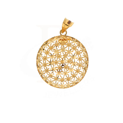 Gold Flower Design Pendant 21Kt - Fkjpnd21Km8373 Pendants