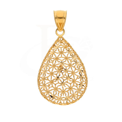 Gold Flower Drop Design Pendant 21Kt - Fkjpnd21Km8376 Pendants