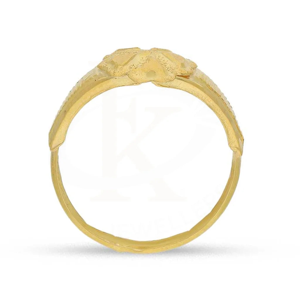 Gold Flower Ring 18Kt - Fkjrn1483 Rings