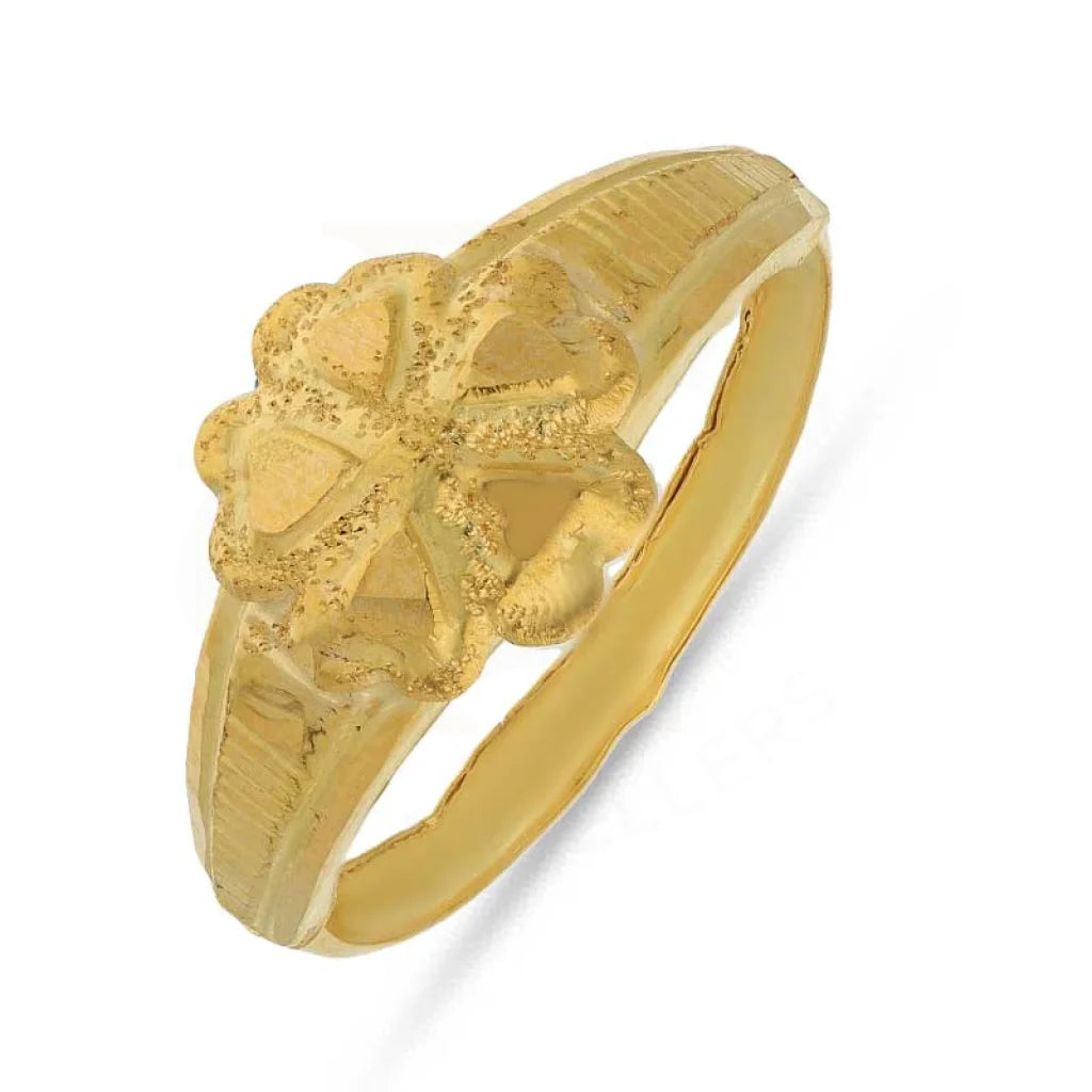 Gold Flower Ring 18Kt - Fkjrn1483 Rings