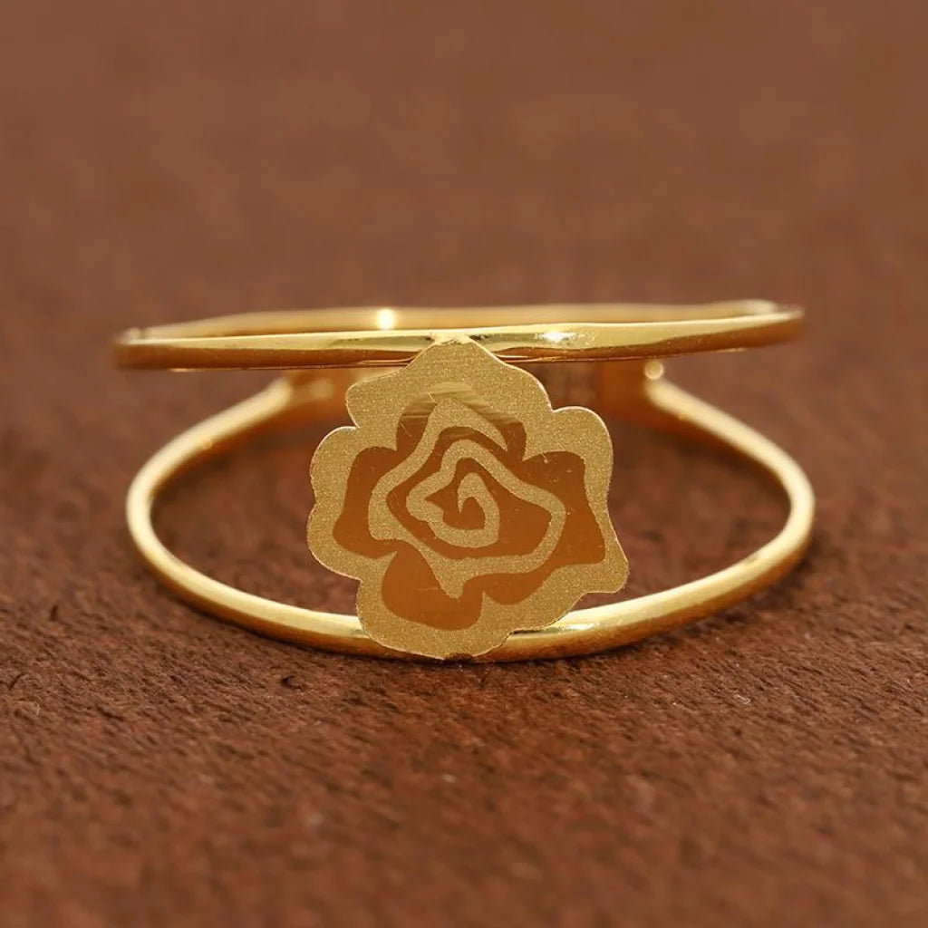 Gold Flower Ring 21Kt - Fkjrn21K2848 Rings