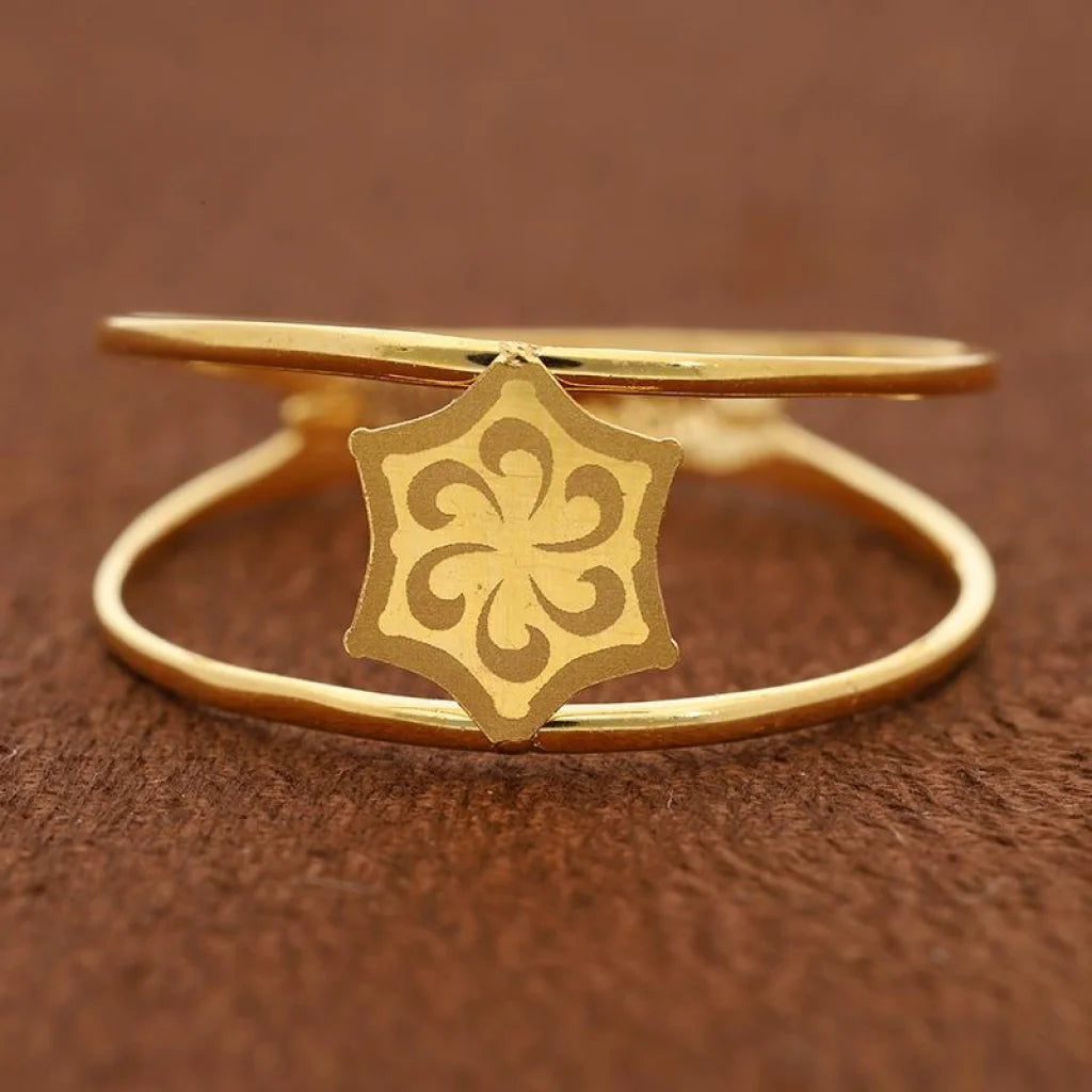 Gold Flower Ring 21Kt - Fkjrn21K2870 Rings