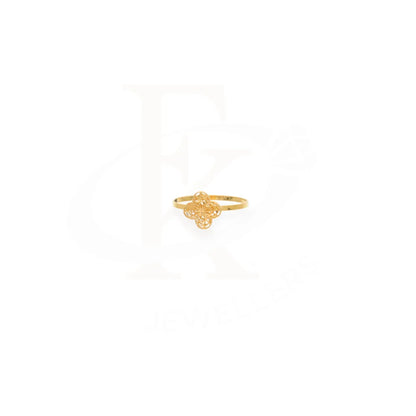 Gold Flower Ring 21Kt - Fkjrn21Km8114 Rings