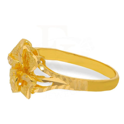 Gold Flower Ring 22Kt - Fkjrn22K2214 Rings