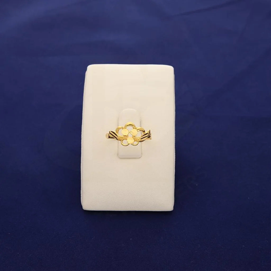 Gold Flower Ring 22Kt - Fkjrn22K2730 Rings