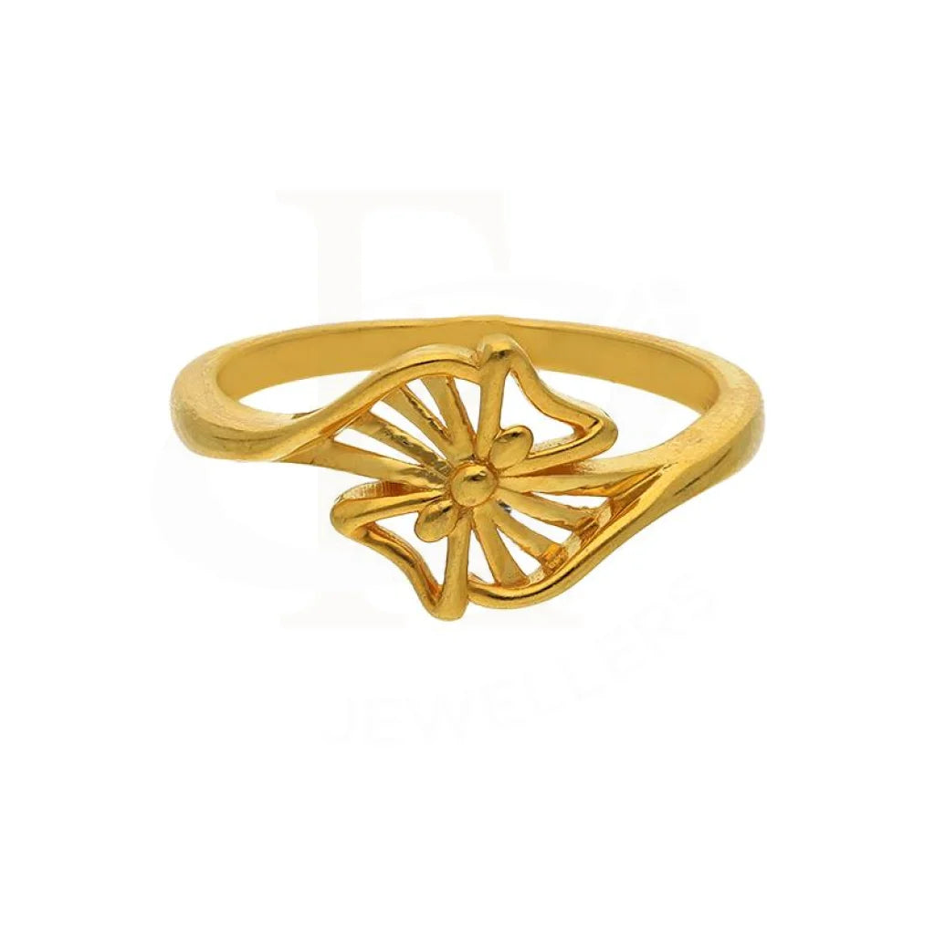 Gold Flower Ring 22Kt - Fkjrn22K2814 Rings