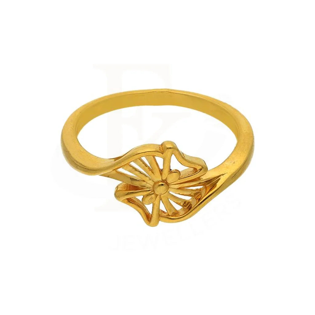 Gold Flower Ring 22Kt - Fkjrn22K2814 Rings