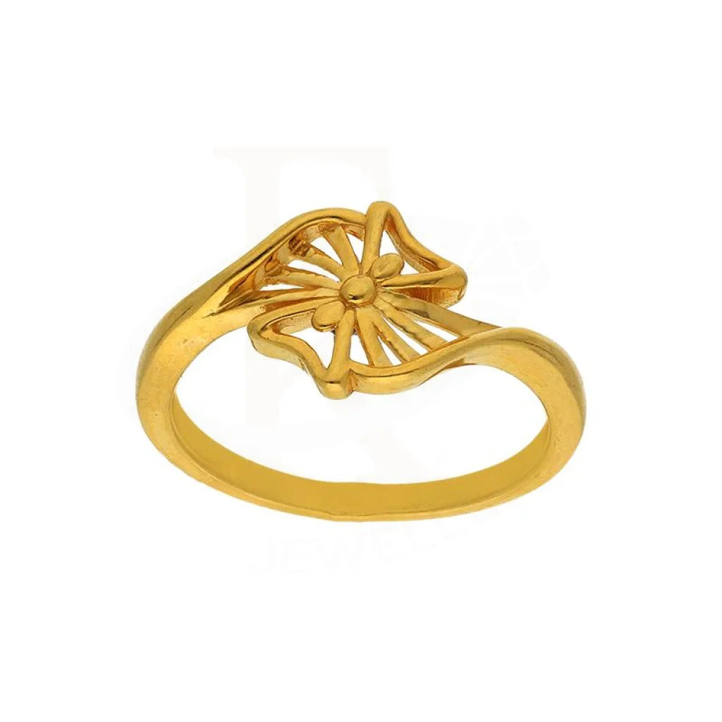 Gold Flower Ring 22Kt - Fkjrn22K2814 Rings