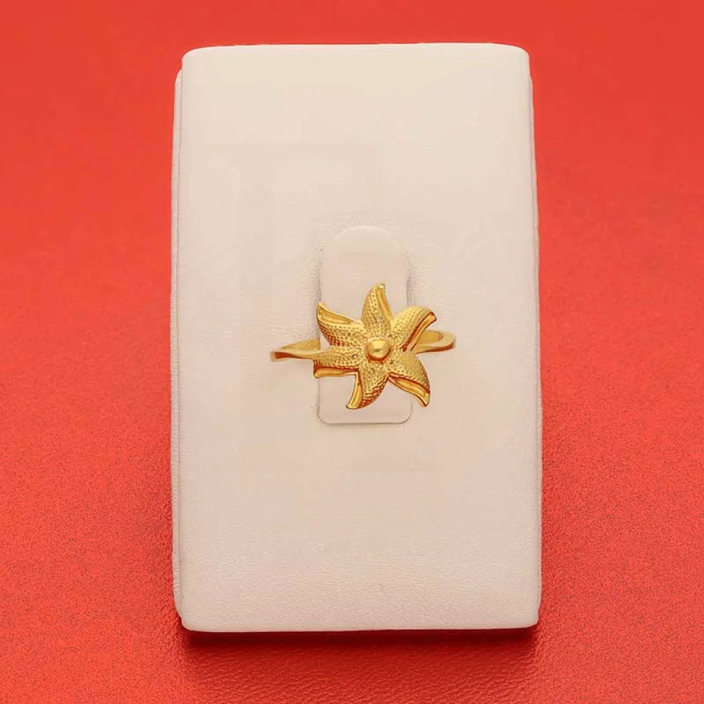 Gold Flower Ring 22Kt - Fkjrn22K3064 Rings