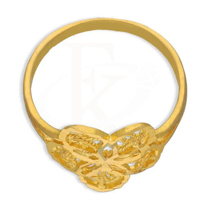 Gold Flower Ring 22Kt - Fkjrn22K3663 Rings