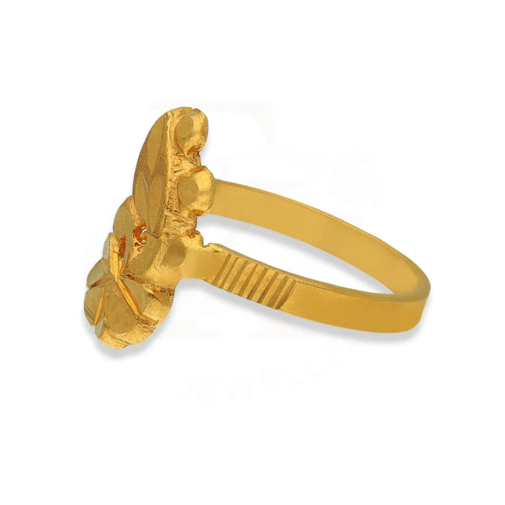 Gold Flower Shaped Baby Ring 22Kt - Fkjrn22K3822 Rings