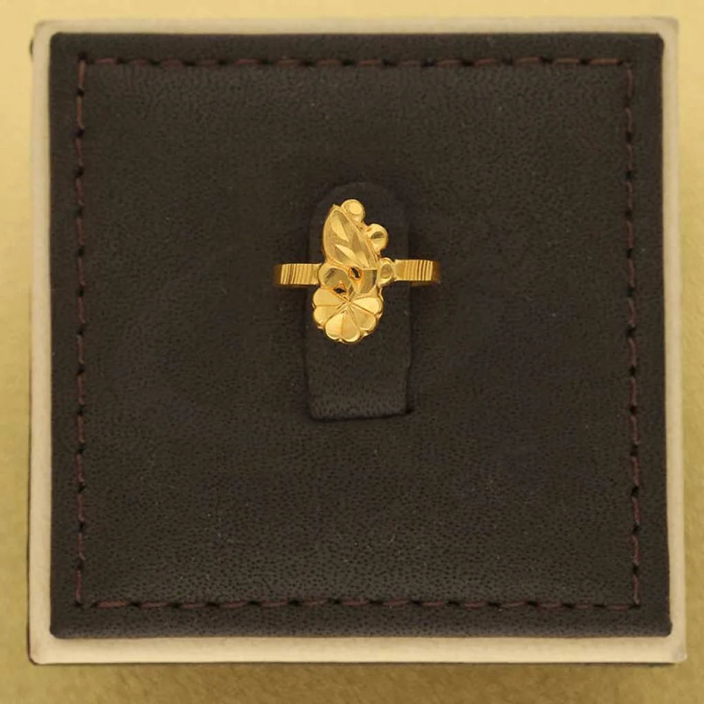 Gold Flower Shaped Baby Ring 22Kt - Fkjrn22K3822 Rings