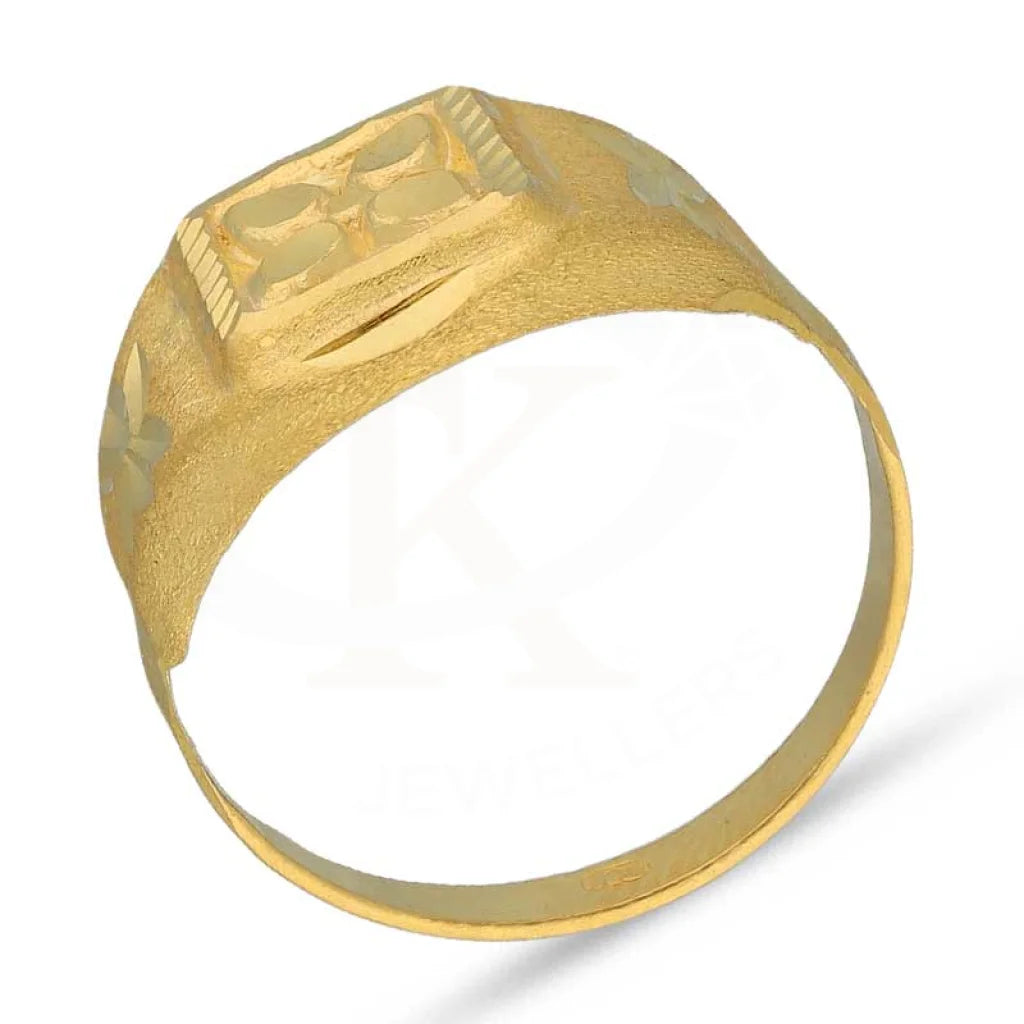 Gold Flower Shaped Baby Ring 22Kt - Fkjrn22K3826 Rings