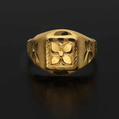 Gold Flower Shaped Baby Ring 22Kt - Fkjrn22K3826 Rings