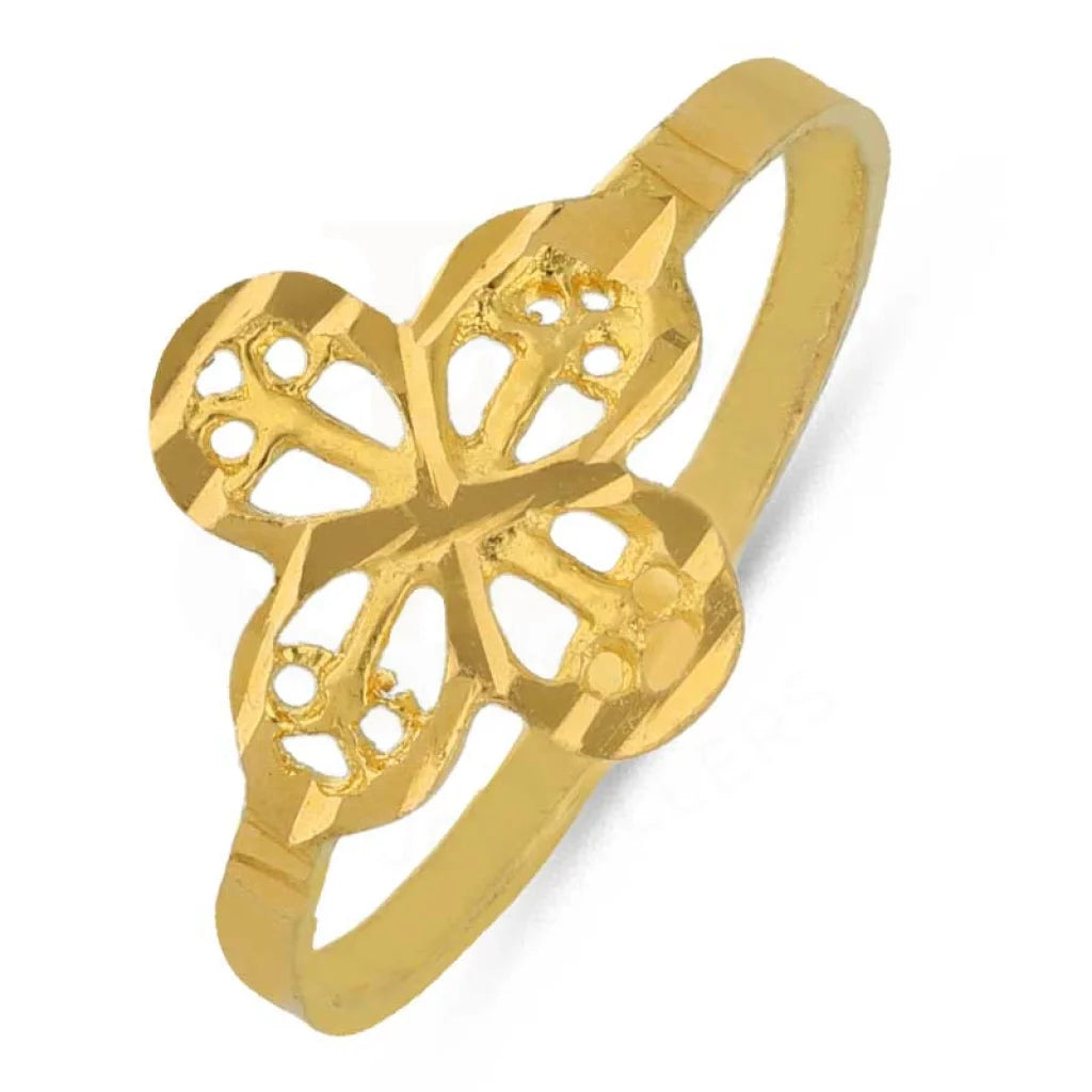 Gold Flower Shaped Baby Ring 22Kt - Fkjrn22K3832 Rings