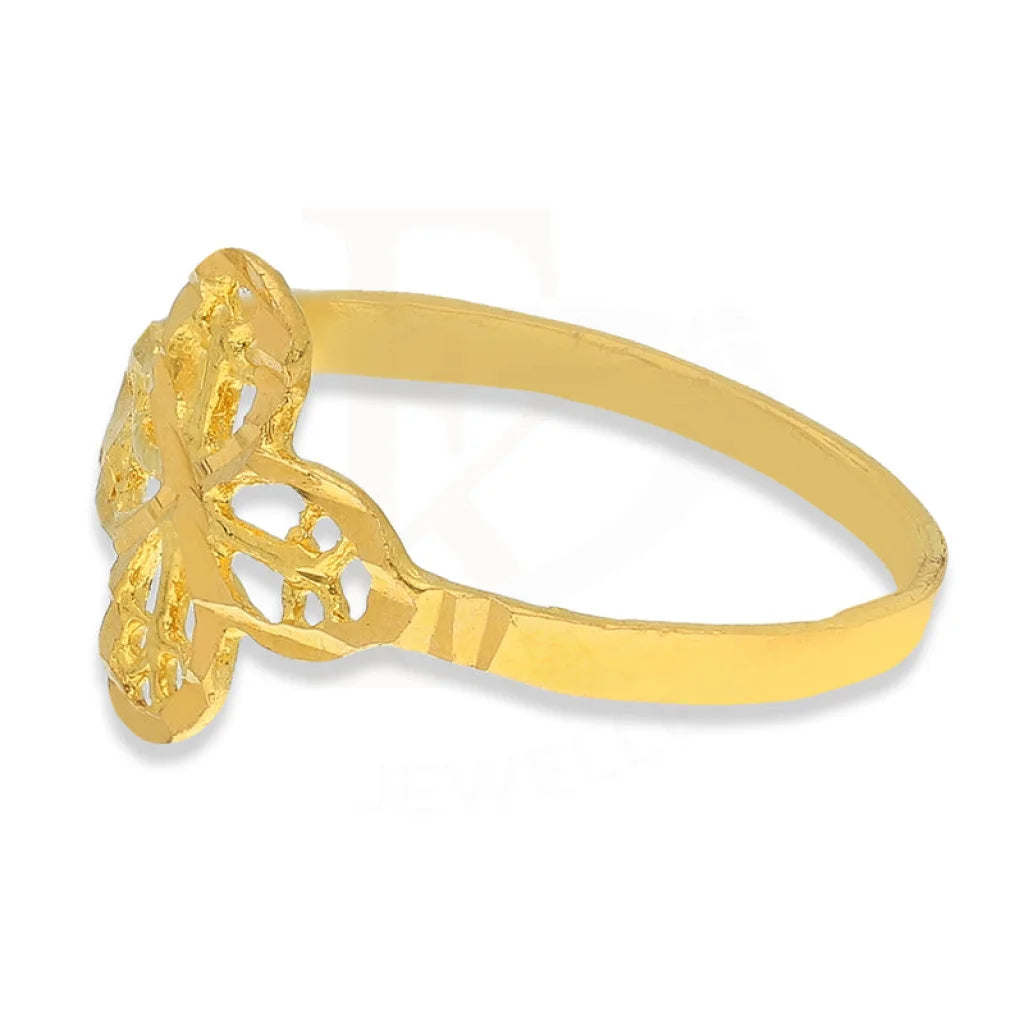 Gold Flower Shaped Baby Ring 22Kt - Fkjrn22K3832 Rings