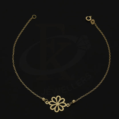 Gold Flower Shaped Bracelet 18Kt - Fkjbrl18K5314 Bracelets