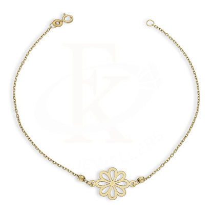 Gold Flower Shaped Bracelet 18Kt - Fkjbrl18K5314 Bracelets