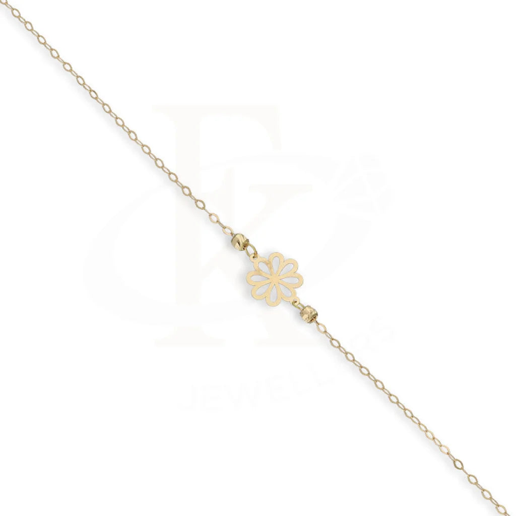 Gold Flower Shaped Bracelet 18Kt - Fkjbrl18Km5438 Bracelets