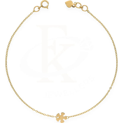 Gold Flower Shaped Bracelet 18Kt - Fkjbrl18K7352 Bracelets