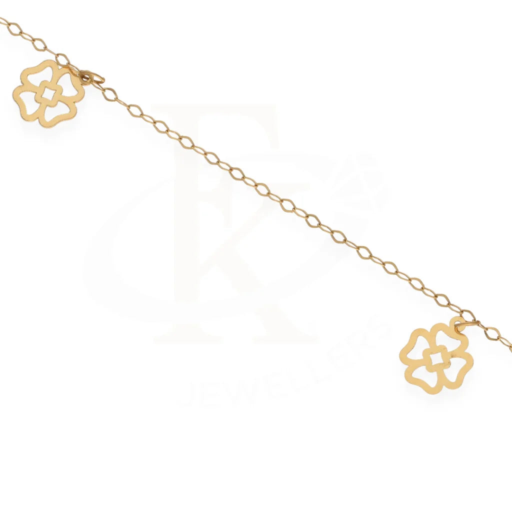 Gold Flower Shaped Bracelet 18Kt - Fkjern18K7793 Bracelets