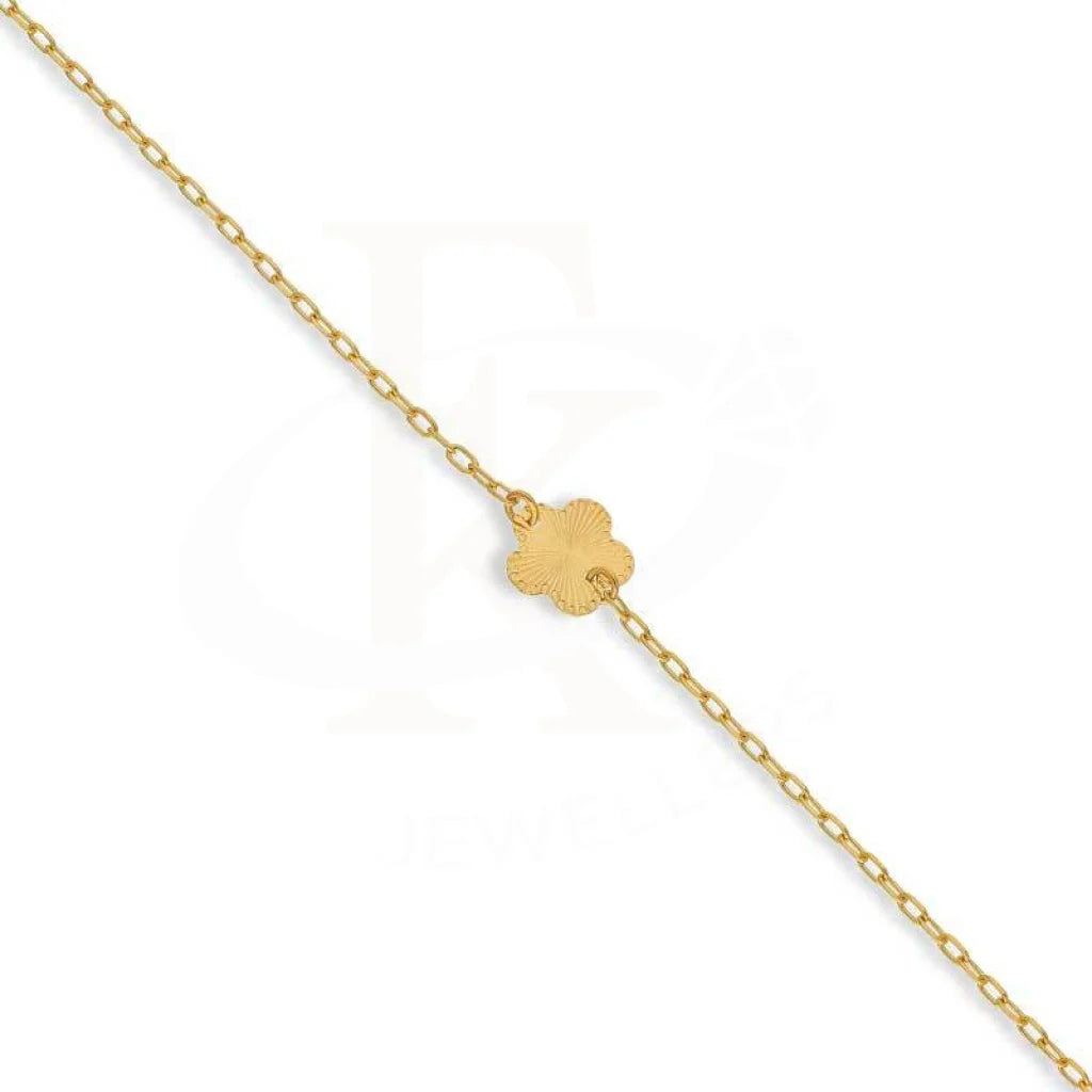 Gold Flower Shaped Bracelet 21Kt - Fkjbrl21K2947 Bracelets