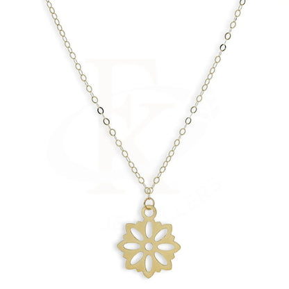 Gold Flower Shaped Necklace 18Kt - Fkjnkl18Km5290 Necklaces