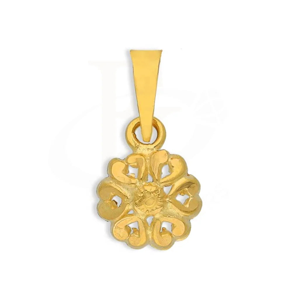 Gold Flower Shaped Pendant 18Kt - Fkjpnd18K2872 Pendants