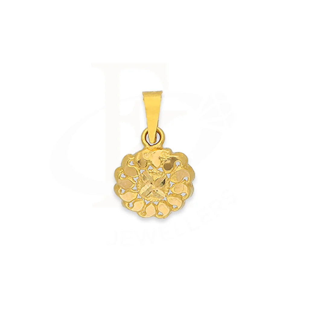 Gold Flower Shaped Pendant 18Kt - Fkjpnd18K5121 Pendants