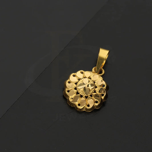 Gold Flower Shaped Pendant 18Kt - Fkjpnd18K5121 Pendants