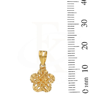 Gold Flower Shaped Pendant 22Kt - Fkjpnd22K5610 Pendants