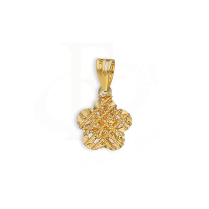 Gold Flower Shaped Pendant 22Kt - Fkjpnd22K5610 Pendants